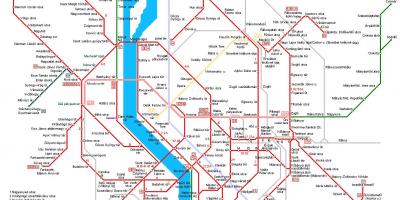 Будапеща метро карта