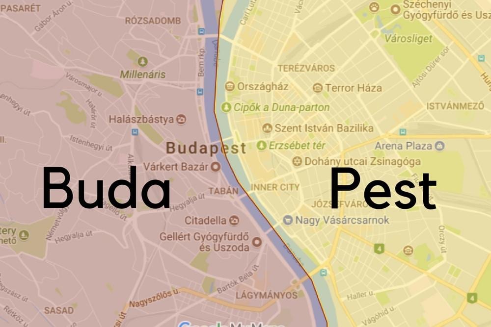 Будапеща квартали на картата