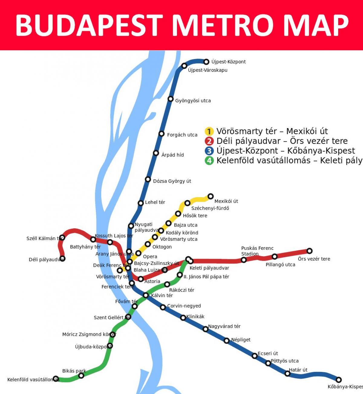 карта на Будапеща Език