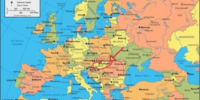 Местоположение на картата на Будапеща